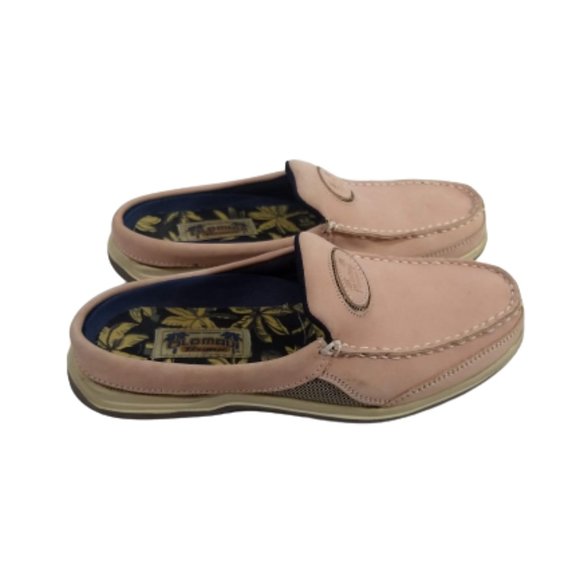 Old Maui Brand Pink Slip On Mules Loafers Women's Size 7.5 Leather - Picture 3 of 9